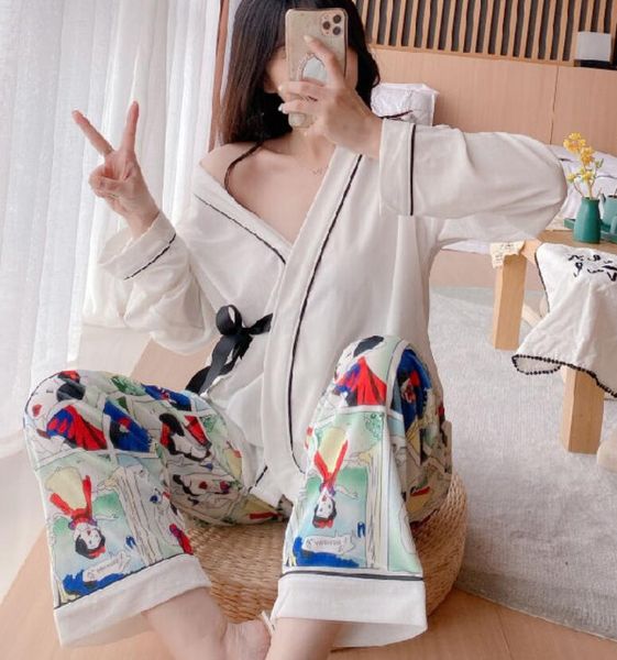 12style women winter warm velvet pajamas set cartoon pattern print women long sleeve lace up pajama sets sleepwear suit home clothes pijama, Black;red